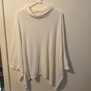 Cream poncho sweater